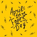 April Happy fool s day funny humor illustration