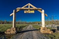 APRIL 27, 2017 - HASTINGS MESA near RIDGWAY AND TELLURIDE COLORADO - Aspen View Ranch gate in San. Outdoors, Beauty In Nature