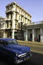 Old American cars in the streets of Cuba Royalty Free Stock Photo