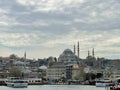 17 of April 2023 - Istanbul, Turkey: Cityscape and Blue Mosque Royalty Free Stock Photo