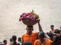 An unidentified Indian Hindu man.