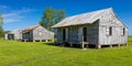 APRIL 27, 2019 - LOUISIANA, USA - Old Slave Cabins on St. Joseph Plantation, Vacherie, Louisiana Royalty Free Stock Photo