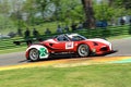 21 April 2018: Marco Gramenzi drive Alfa Romeo 4C ZYTEK during Motor Legend Festival 2018 at Imola Circuit Royalty Free Stock Photo