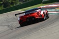 21 April 2018: Marco Gramenzi drive Alfa Romeo 4C ZYTEK during Motor Legend Festival 2018 at Imola Circuit Royalty Free Stock Photo