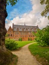 April 2019 - Mechelen, Belgium: The recently opened garden of the archiepiscopal palace in the city center