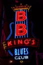 APRIL 30, 2019 MEMPHIS, TENN., USA - Beale Street Home of the Blues, Memphis Tenn. - BB KING's NEON SIGN