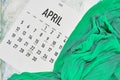April monthly calendar