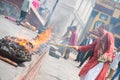 23 April 2018 - Nepal ::Hindu people burn candle for pray at Pas