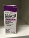 April 3,2017-Ogden Utah Usa:Prescription testosterone bottle on shelf