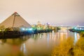 April 2015 - Panoramic view the Pyramid Sports Arena in Memph Royalty Free Stock Photo