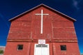 APRIL 27, 2017 - PARADOX COLORADO - Paradox Community Center and Church with cross, off State. Building Exterior, USA Royalty Free Stock Photo