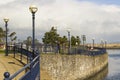 26 April 2018 The public footpath overlooking the ever popular boating marina at Bangor County Down in Northern Ireland