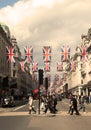 April 2018. Regent Street, London UK. Royalty Free Stock Photo