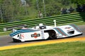 21 April 2018: Riccardo Patrese drive Lancia Martini LC1 prototype during Motor Legend Festival 2018 at Imola Circuit Royalty Free Stock Photo