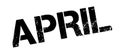 April rubber stamp