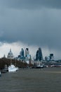 April showers over a London view