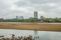 April 2015 - Stormy weather over Tulsa oklahoma Skyline Royalty Free Stock Photo