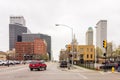 April 2015 - Stormy weather over Tulsa oklahoma Skyline Royalty Free Stock Photo