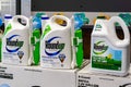 April 25, 2019 Sunnyvale / CA / USA -  RoundUp weed killer on a store shelf; Bayer purchased Monsanto in 2018 and since then there Royalty Free Stock Photo