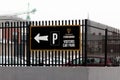 Visitor park sign at Guinness Storehouse, the brewery experience telling the tale of Ireland`s famous beer on St James`s Gate. Royalty Free Stock Photo