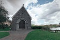 Saint Finbarr`s Oratory, a chapel built on an island in Gougane Barra, a very serene and beautiful place in county Cork.