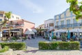 April 28th 2019 - Myrina, Lemnos island, Greece - Picturesque street in the center of Myrina, Lemnos island, Greece