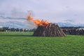 Easter Big Fire in Potsdam Royalty Free Stock Photo