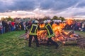 Easter Big Fire in Potsdam Royalty Free Stock Photo