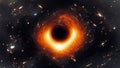 first black hole picture Royalty Free Stock Photo