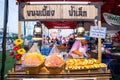 25 April 2019-Thailand::thai dessert shop at flea market