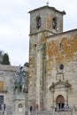 April 2, 2021 in Trujillo, Spain. Statue of Francisco Pizarro on horseback in the main square of Trujillo