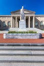 APRIL 11, 2018 - WASHINGTON DC - Statue of Abraham Lincoln in front of District of Columbia Court. Old, detail Royalty Free Stock Photo