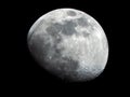 April Waxing Gibbous Moon Phase at 88 percent Royalty Free Stock Photo