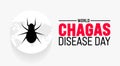 April is World Chagas Disease Day background template. Holiday concept. use to background,