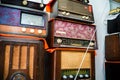 Old radios in an antique shop, Qianmen, Beijing