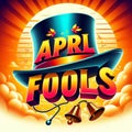 AprilFools beautiful creative design Royalty Free Stock Photo