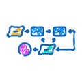 apriori algorithm icon doodle illustration Royalty Free Stock Photo