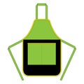 Apron Dersign Vector With Three Colors.