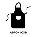 Apron icon vector isolated on white background, logo concept of Royalty Free Stock Photo