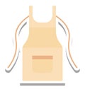 Apron Isolated Vector Icon editable Royalty Free Stock Photo