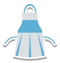 Apron Isolated Vector Icon editable Royalty Free Stock Photo