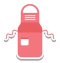Apron Isolated Vector Icon editable Royalty Free Stock Photo
