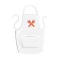 Apron Kitchen Emoji Icon Illustration. Cooking Equipment Vector Symbol Emoticon Design Doodle Vector.