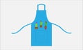 Apron on white Royalty Free Stock Photo