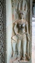 Apsara of Angkor Wat, Khmer Temple, Siem Reap, Cambodia. Royalty Free Stock Photo