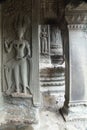 Apsara carving in Angor Wat Temple Royalty Free Stock Photo