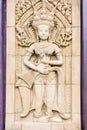 Apsara carvings statue on the wall ,Cambodian art