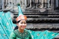 Apsara Dancers according to Khmer traditions. Angkor Wat Temple. Siem Reap Cambodia Royalty Free Stock Photo