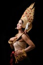 Apsara dancing portrait