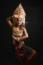 Apsara dancing portrait